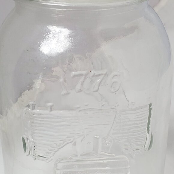 Anchor Hocking MASON BICENTENNIAL 1776~1976 Liberty Bell Quart Canning Jar - Picture 4 of 6